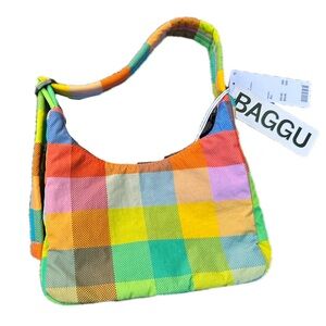 BAGGU mini shoulder bag madras UO EXCLUSIVE print